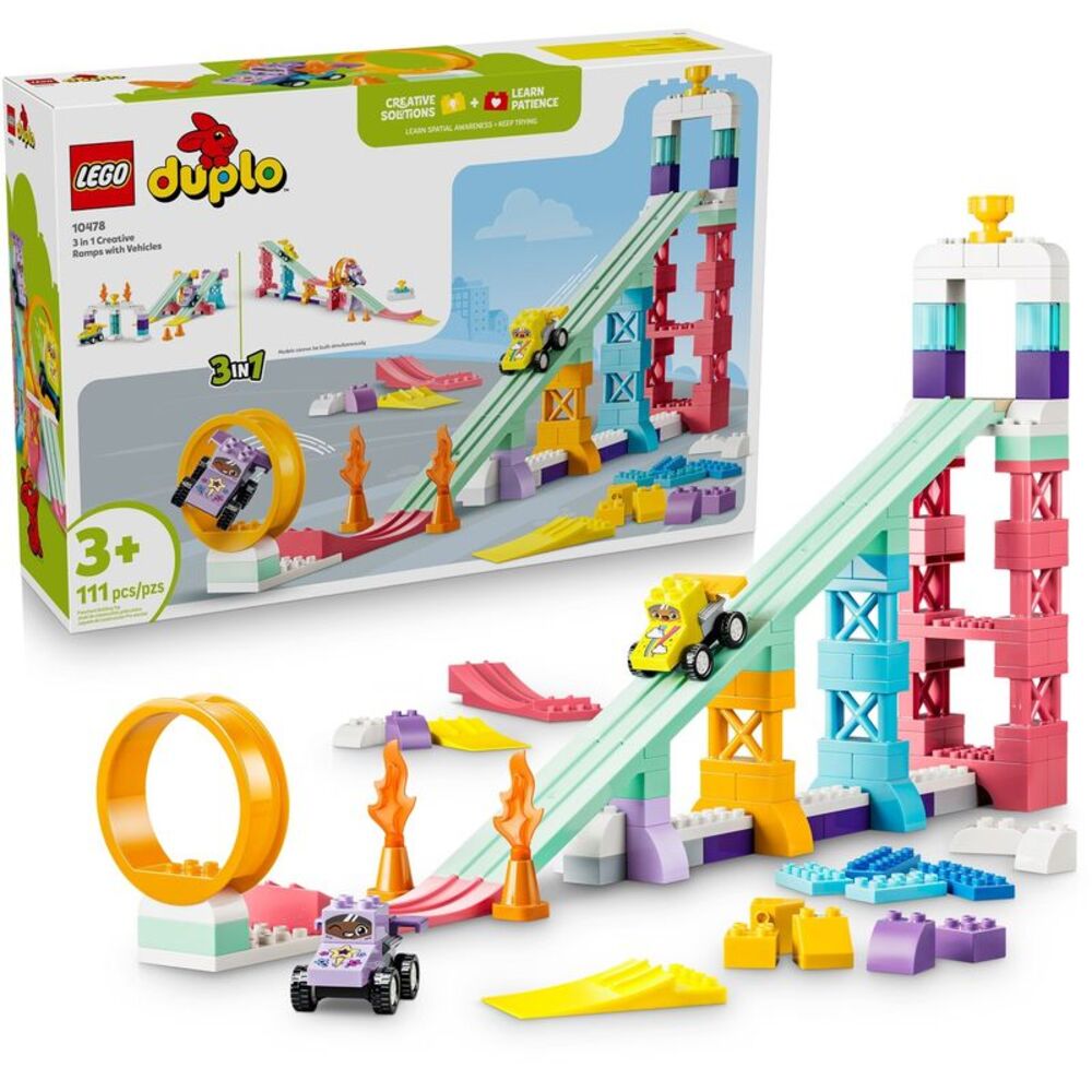 LEGO® DUPLO® Town 3 in 1 Creative Ramps with Vehicles 10478 COLLECTIBLES